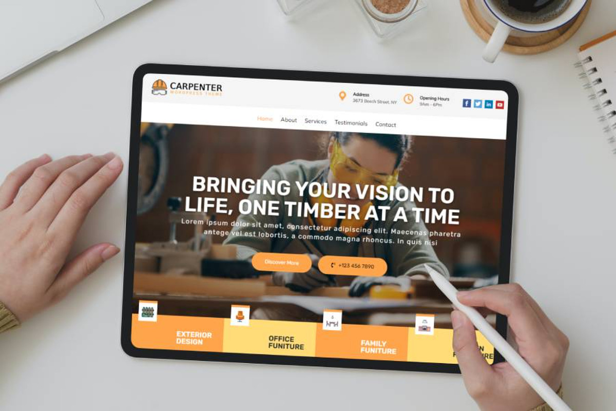 Carpenter WordPress Theme preview 4