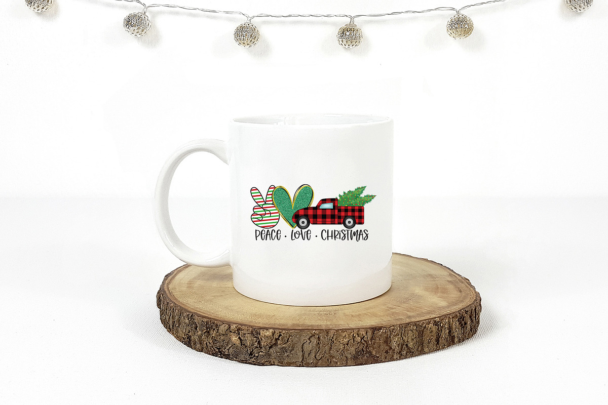 Peace Love Christmas PNG Bundle, a Graphic by CraftlabSVG (Photo 6 of 14)
