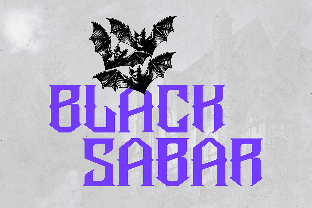 Blackletter Logo Serif - Metal Mesar, a Blackletter Font by Illushvara Design (Photo 2 of 12)