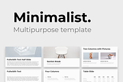 Minimalist PowerPoint & GS, a Presentation Template by HuskyHouse (Thumbnail 1 of 10)