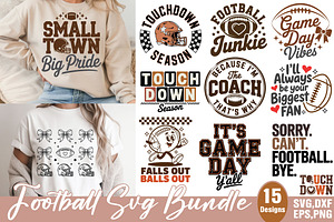 Football SVG Bundle, an Object Graphic by DollarSmart