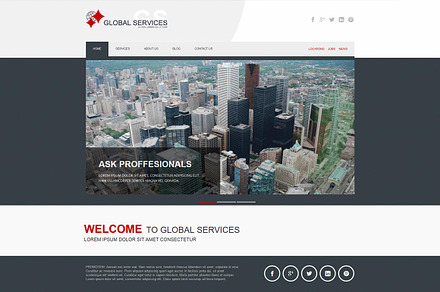 Global Services - Joomla template