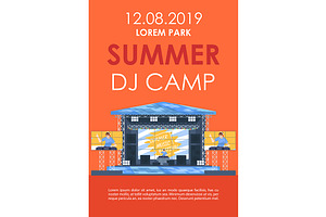 Summer DJ Camp Brochure Template