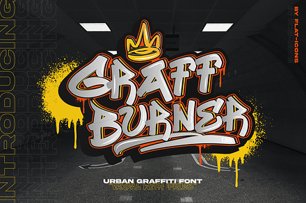 Urban Graffiti Font, a Font by Graphue
