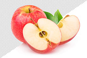 Cut red apples, an Object Graphic by Fruits+Veggies (Thumbnail 5 of 6)