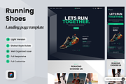 Zputnic - Running Shoes Landing Page, a Landing Page Template by SLAB! Design (Thumbnail 1 of 4)