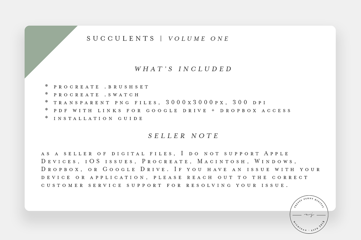 Succulent Procreate Stamps + PNG, a Brush Add-On by SorrDesign (Photo 5 of 5)