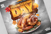 Thanksgiving Day Flyer Template, a Flyer Template by Tarommir (Thumbnail 3 of 3)