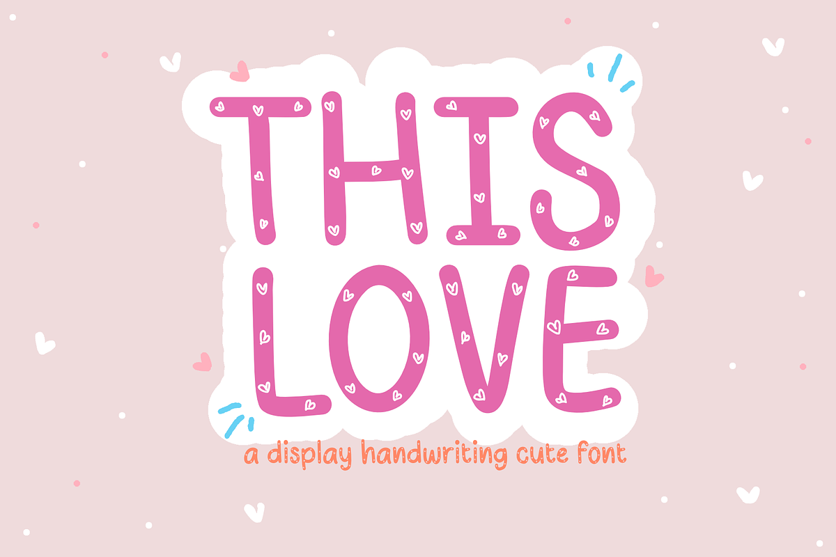 This Love font, a Handwritten Font by JJuta (Photo 1 of 5)