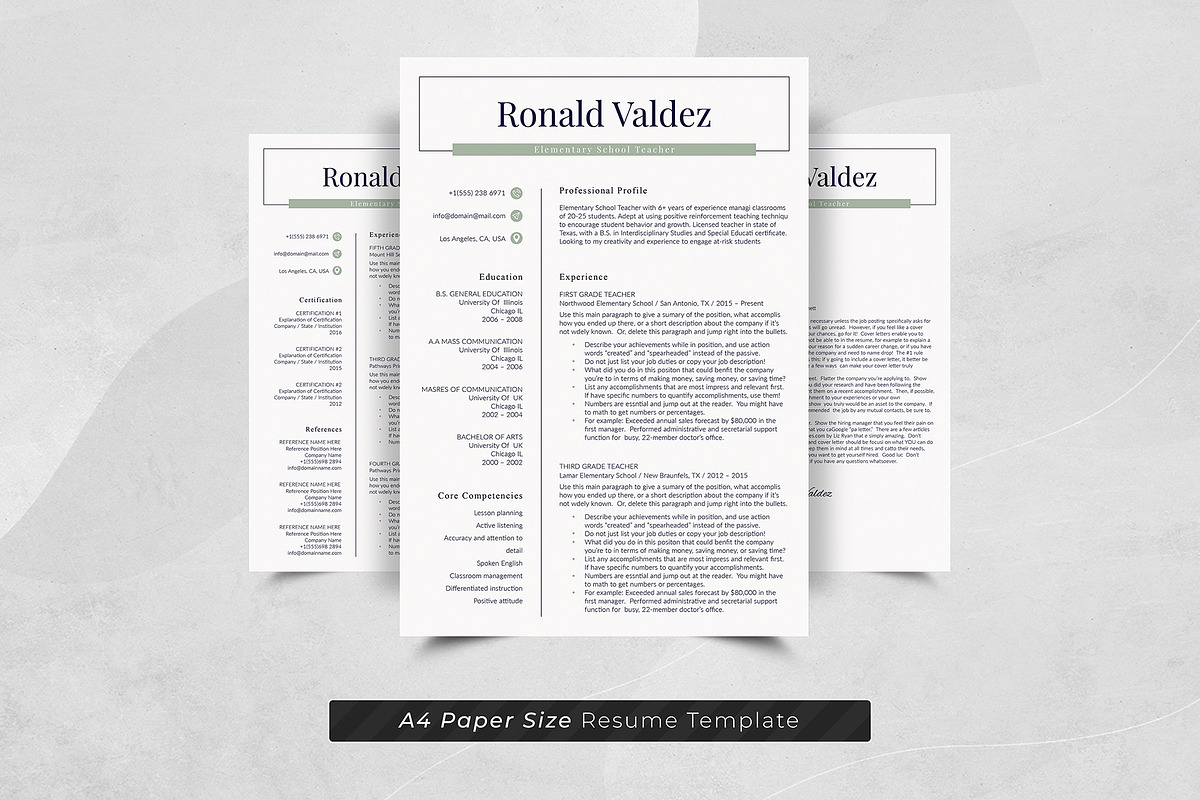 Modern Resume Template, a Resume Template by DesignDevisers (Photo 6 of 10)