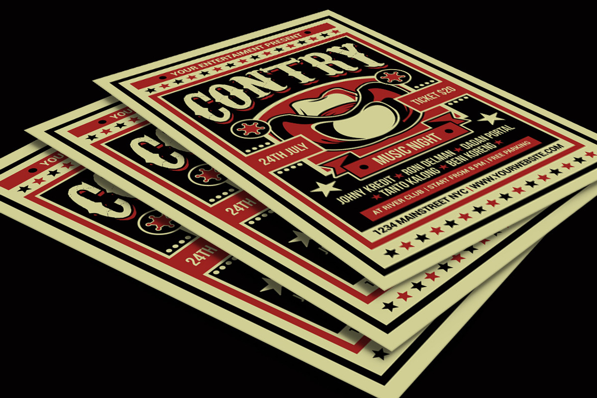 Country Music Flyer, a Flyer Template by Muhamad Iqbal hidayat (Photo 4 of 4)