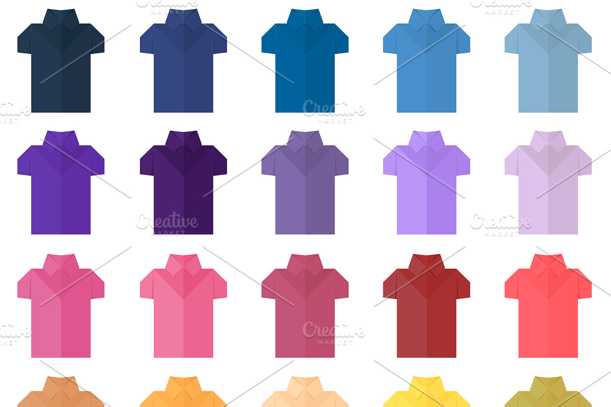 25 Origami Paper Shirts, an Object Graphic by katyapolo (Photo 2 of 3)
