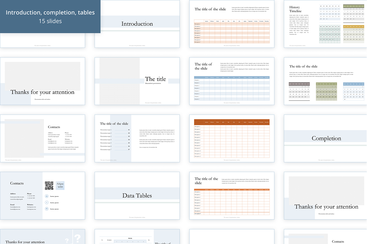 Sky presentation template PowerPoint, a Presentation Template by KaluginaWEB (Photo 9 of 9)