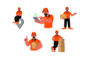 Character Courier Man Vol 2 Doodle, a Work Illustration by SLAB! Design (Thumbnail 3 of 3)