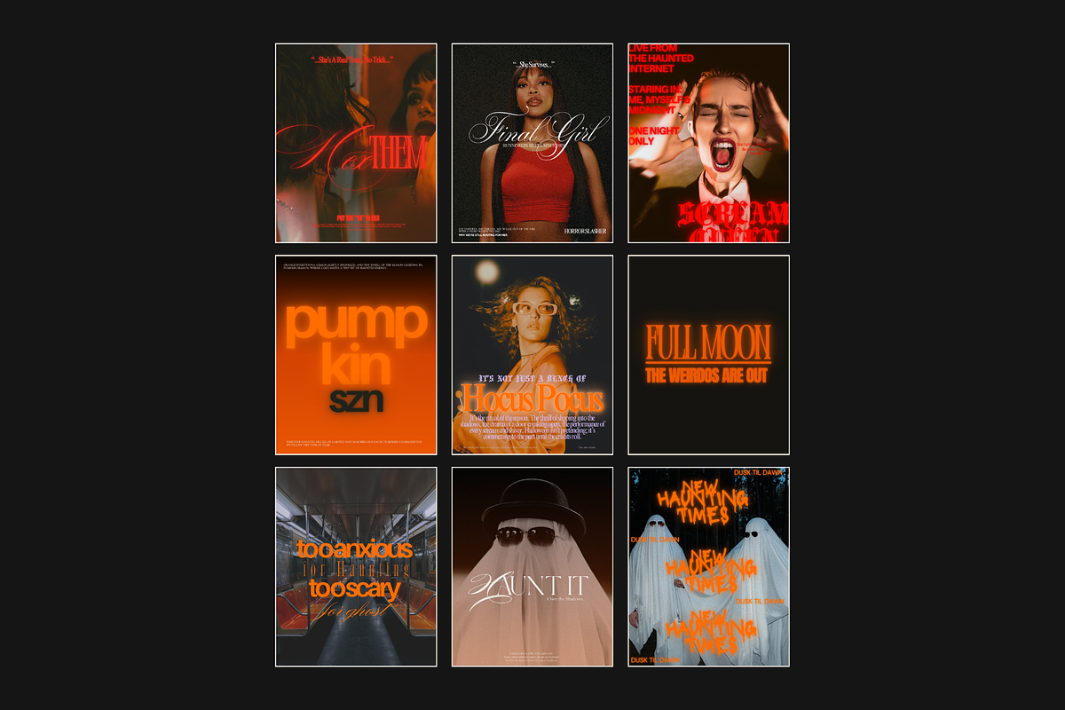 Halloween Canva Template Set 3, a Templates & Theme by BYOTstudios (Photo 1 of 12)