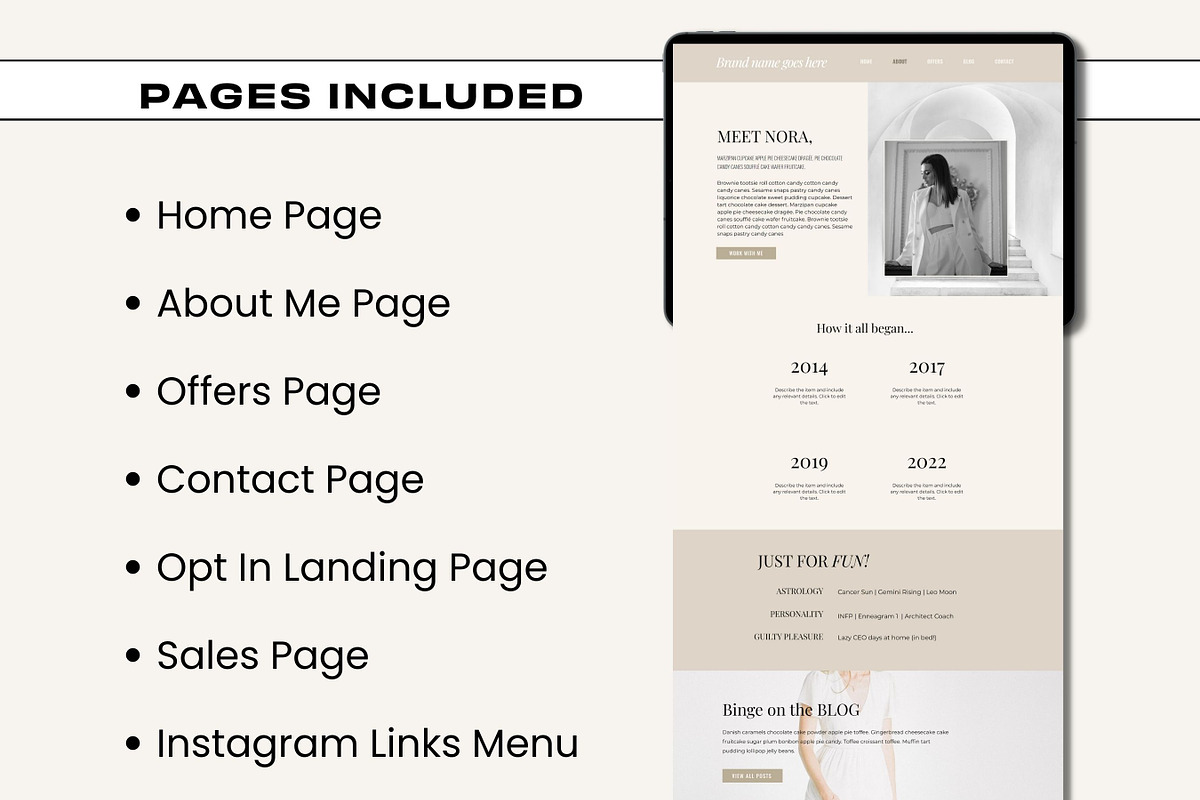 Wix Website - White Luxe, a Websites & App Template by Freedom Business Shop (Photo 4 of 11)