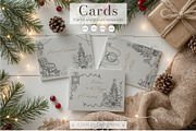 Christmas vintage linear vector set, a Graphic by Alisles (Thumbnail 5 of 8)