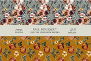 Watercolor Fall Flowers Clipart Set, a Person Illustration by Pink Studio Art (Thumbnail 16 of 19)