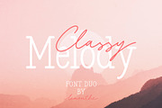 Classy Melody | Font Duo, a Script Font by Lemonthe (Thumbnail 1 of 7)
