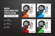 Social Media Post Template, a Social Media Template by gstudiovect21 (Thumbnail 44 of 72)