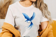 Blue Chinoiserie Summer Sublimation, an Illustration by SVGArt (Thumbnail 2 of 7)