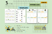 Circus Future Log | Digital Product, a Stationery Template by The Tran Studio (Thumbnail 1 of 6)