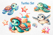 Cute Ocean Creatures, an Animal Illustration by Watercolor dreams (Thumbnail 4 of 8)