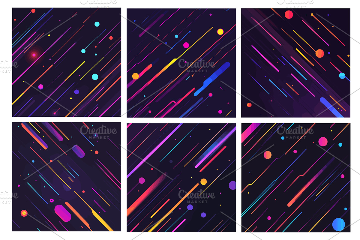 Abstract meteor shower. Geometric, an Illustration by Stock-Smart-Start