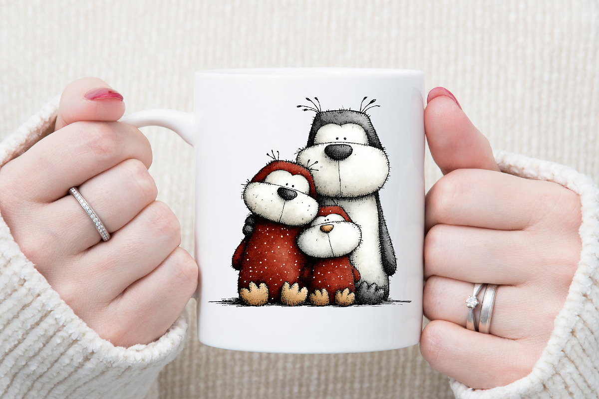 Christmas Winter Animals Clipart, an Illustration by Sublimation Artist (Photo 5 of 6)