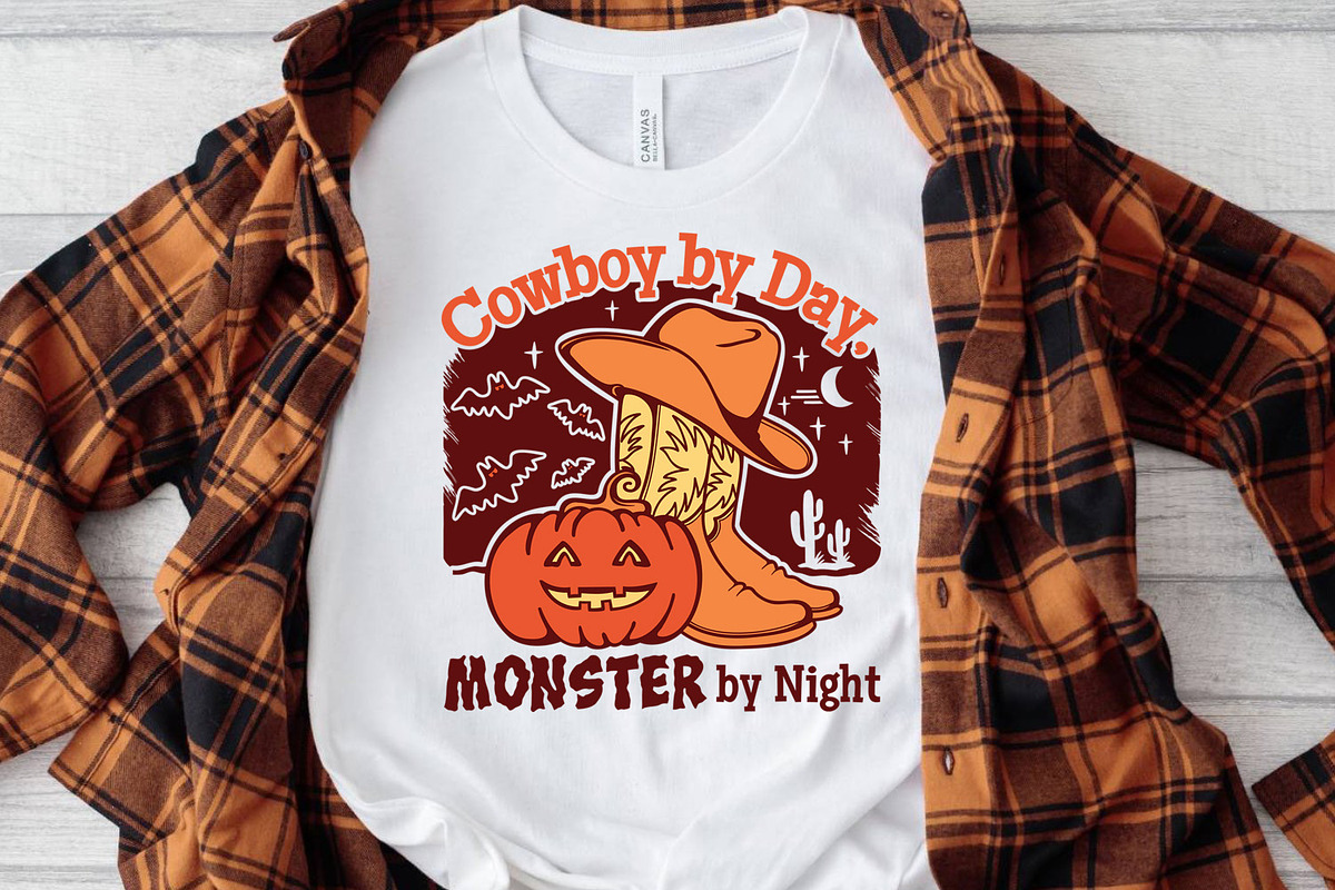 Halloween Cowboy boots Pumpkin cute, an Illustration by TanchaArt (Photo 3 of 8)
