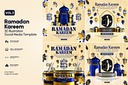 Ramadan Kareem Sale Instagram Posts, a Templates & Theme by OnurDemircan (Thumbnail 1 of 3)