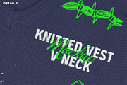 Knitted Vest V Neck - Mockup, a Hoody Mockup by DaldSgh (Thumbnail 9 of 12)
