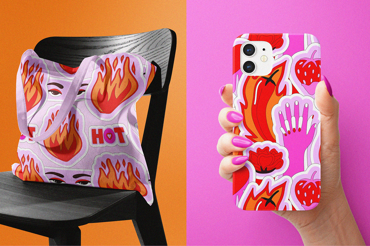 Passion - Bright Love Collection, a Decorative Illustration by Leila Divine (Photo 2 of 13)