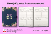 Weekly Expense Tracker Notebook, a Stationery Template by Graphic Template (Thumbnail 1 of 2)