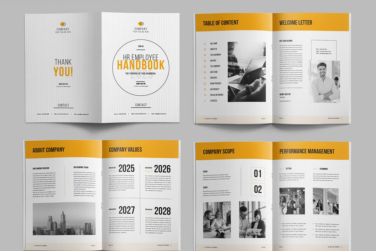 Employee Handbook Layout