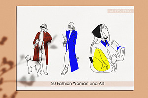 Women Fashion Art. Fashion Vector