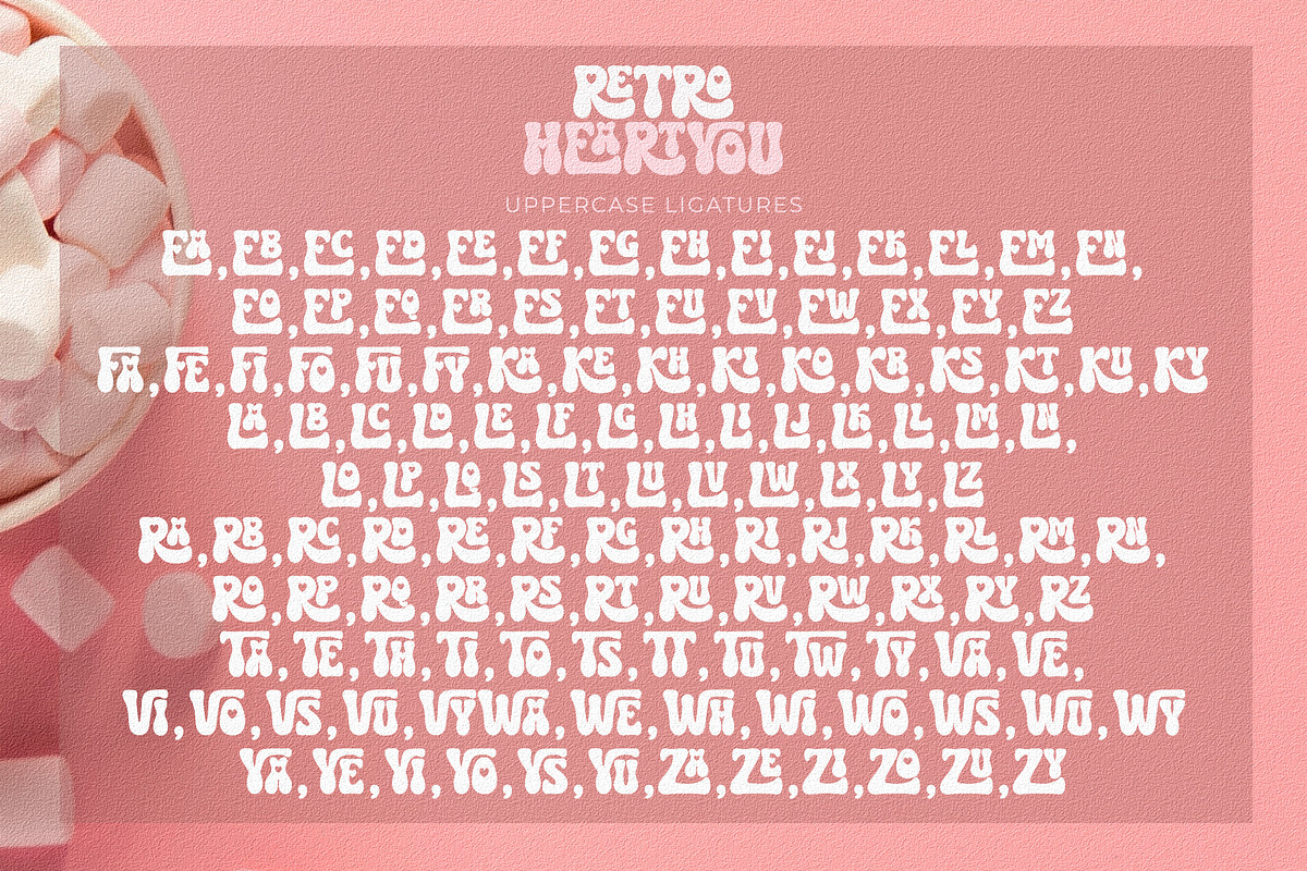 Retro Heart You - Love Heart Font, a Font by Airotype (Photo 12 of 13)