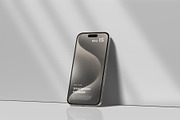 iPhone 15 Pro Mockup, an iPhone Mockup by graphicpages (Thumbnail 11 of 19)