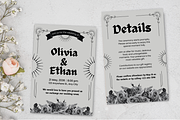 Gothic & Romantic Wedding Invitation, a Templates & Theme by TemplateCastleStore (Thumbnail 8 of 9)