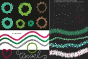 String Lights & Wreath Procreate Set, a Brush Add-On by Studio Kitsch (Thumbnail 10 of 13)