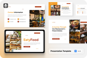 Eatyfood - Food & Restaurant Keynote, a Presentation Template by SquidPixey
