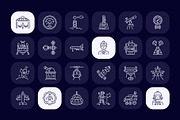 Animated Aerospace Icon Art Set, an Outline Icon by Prosymbols (Thumbnail 3 of 4)