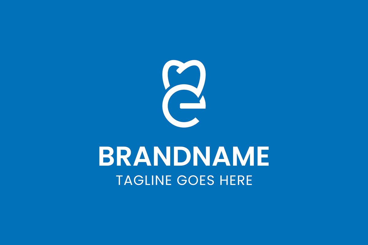 Letter E Dental Monoline Logo, a Branding & Logo Template by Pray Art Design Studio (Photo 2 of 2)
