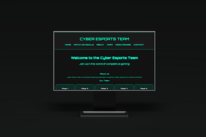 Cyber Esports Team Website, a HTML Template by Al Pavo Studio