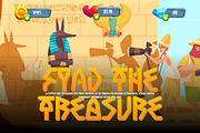 Tukamenh - Egypt Gaming Font, a Sans Serif Font by Dhabee (Thumbnail 9 of 14)