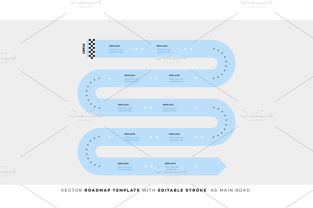 14 vector roadmaps, an Object Graphic by Alexey Yarkin (Photo 14 of 15)