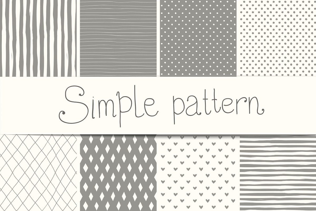 Simple doodle seamless pattern, a Pattern Graphic by katyabuslaeva