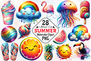 Abstracts Cute Summer Clipart, an Illustration by RobertsArt (Thumbnail 1 of 7)