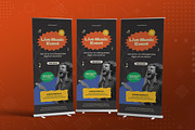 Live Music Event Roll Up Banner, a Print Template by Fannan Studio (Thumbnail 2 of 2)