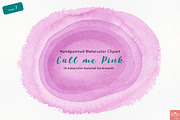 Watercolor background Call me Pink, a Texture Graphic by LittleAcornGraphics (Thumbnail 9 of 13)